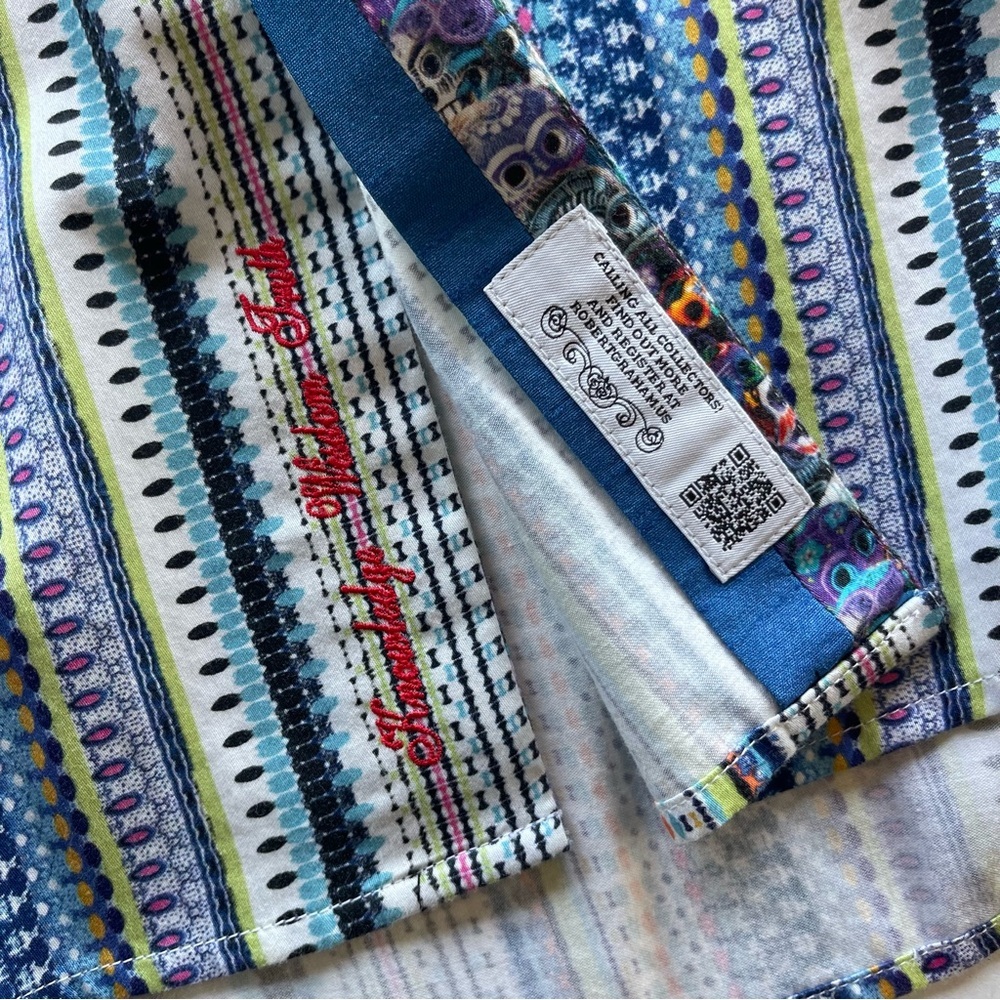 Robert Graham Men's Button Shirt Multicolor Striped Size Large - Picture 14 of 15